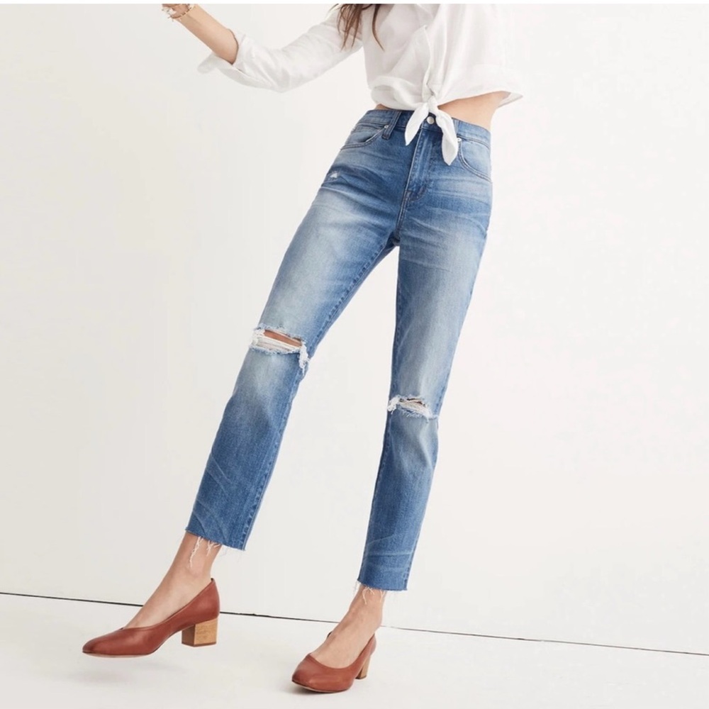 Madewell High Rise Slim Boy-Jean